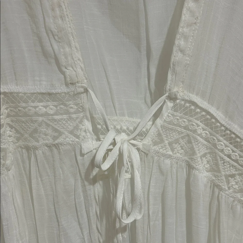 Elegant White Maxi Cover Up - Picture 2 of 2